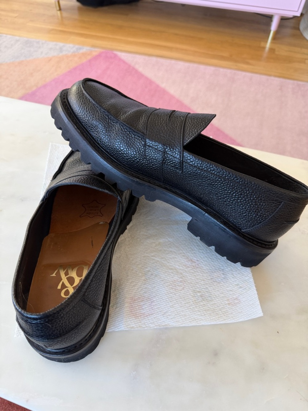 Blackstock & Weber Ellis Penny Loafer in Onyx - Picture 5 of 8